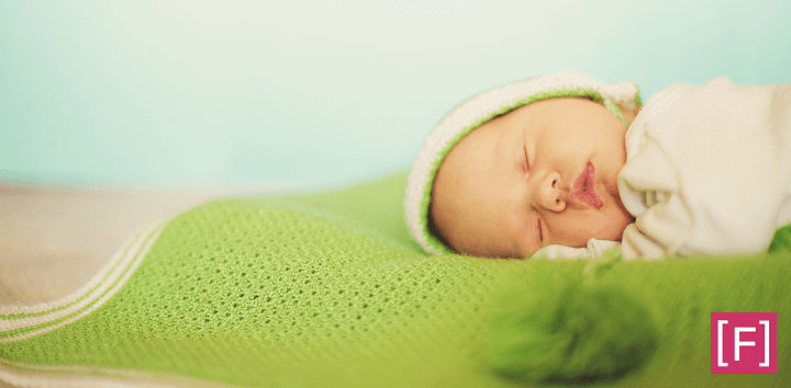 Como fazer o bebe dormir - imagem verde